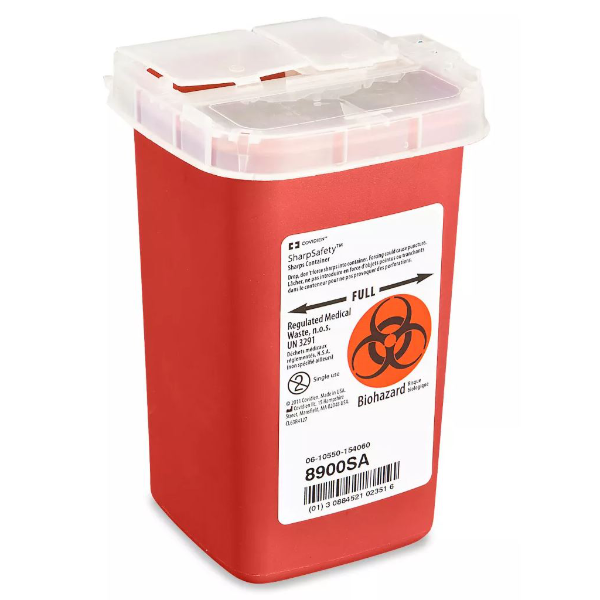 Sharp Container 1 L 1 Quart Sharps Container – Asymmetric Health